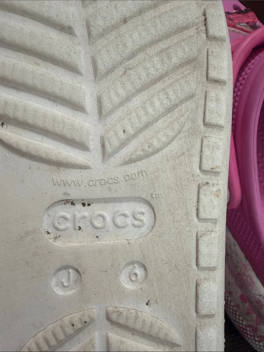 CROCS Kids Bright Pink Barbie Charm Clogs with Decorative Jibbitz